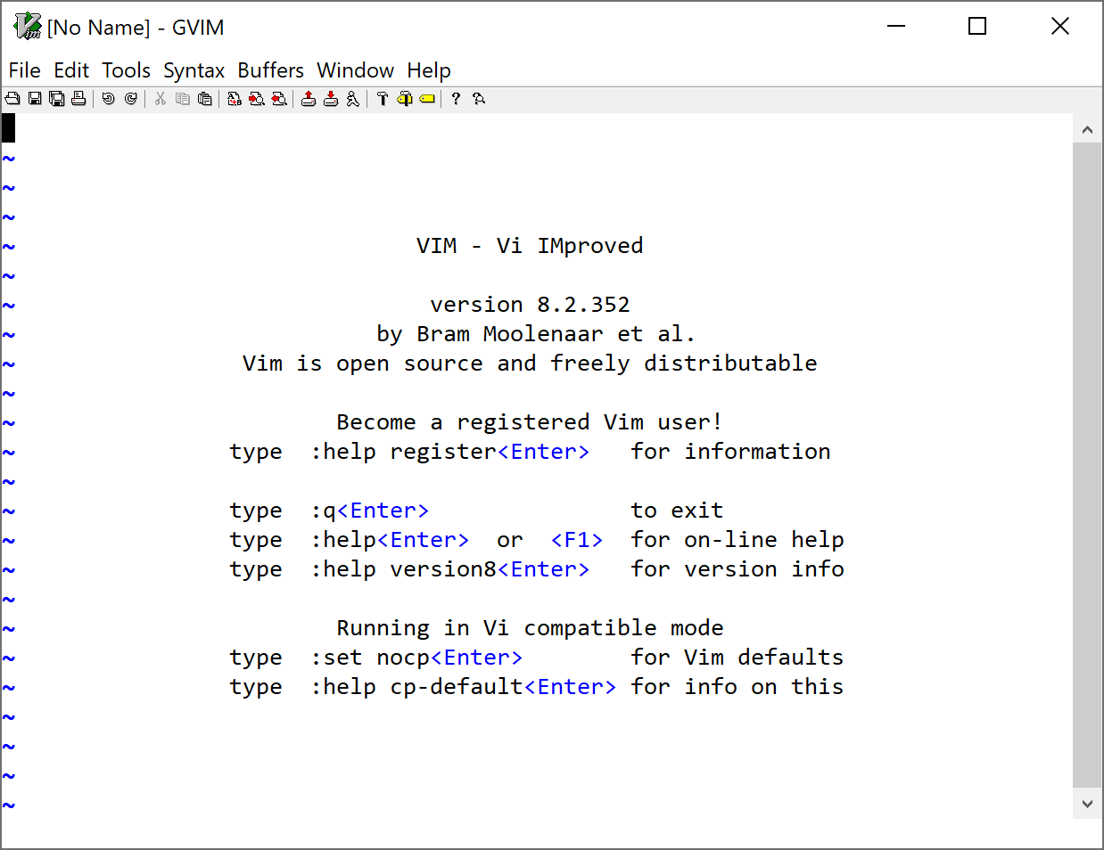设置了 10 磅 Consolas 字体的 Vim Fig2.8